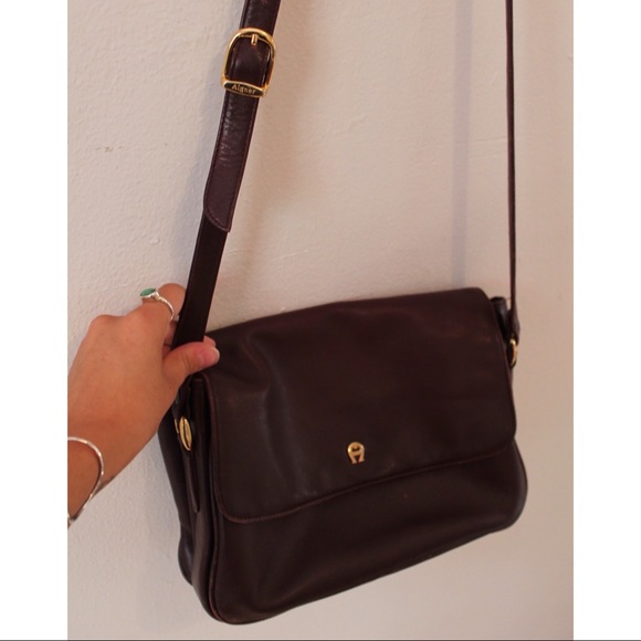 Etienne Aigner Red Leather Crossbody - Picture 4 of 5